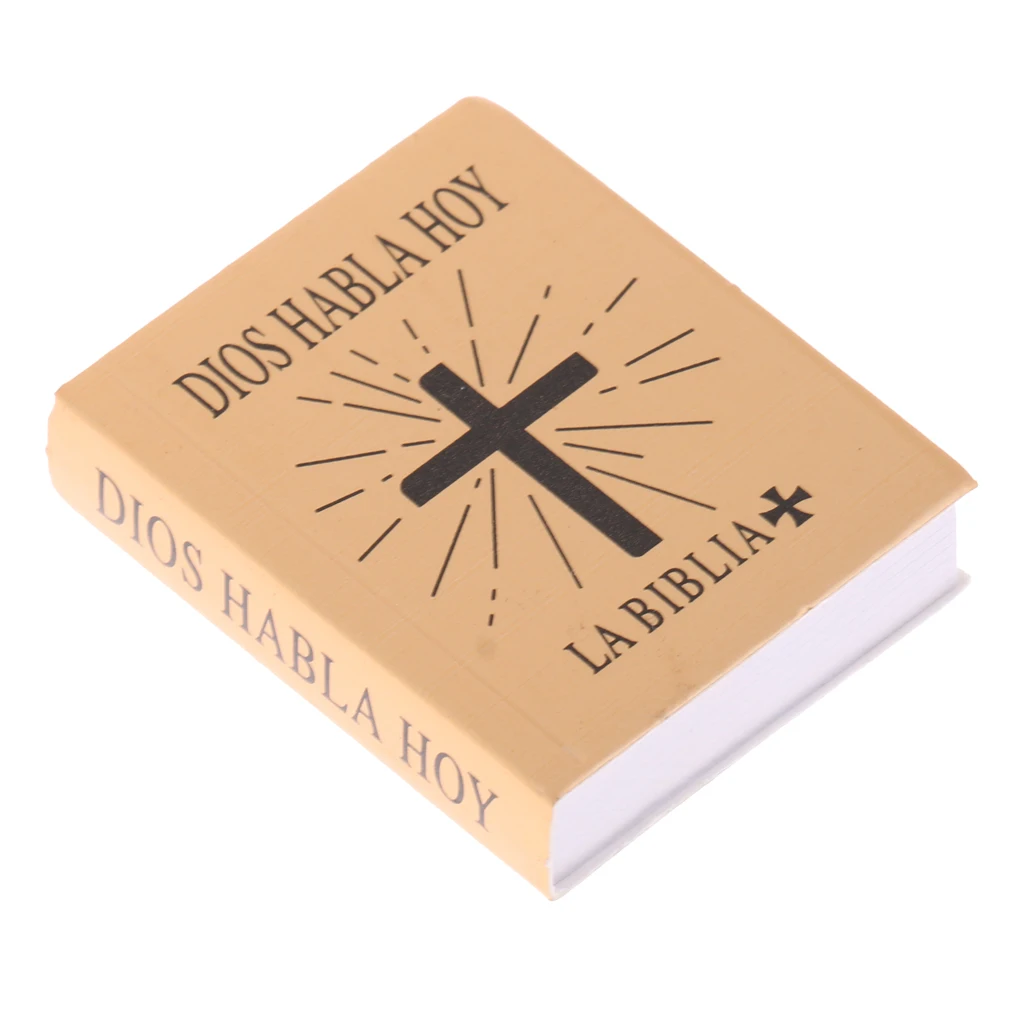 1/6 Масштаб Мини испанское издание святая Библейская книга кукольный домик