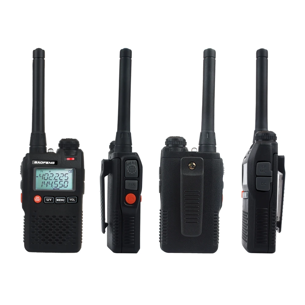 2 шт./лот baofeng рация UV-3R Двухдиапазонная Мини карманная радиостанции VOX FM с громкой