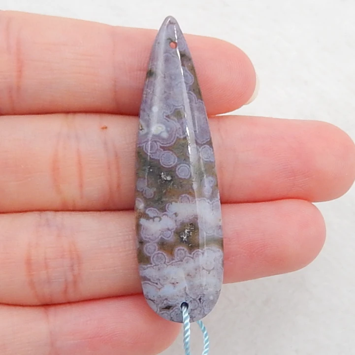 Натуральный драгоценный камень резная океанская яшма Подвеска бусина в виде