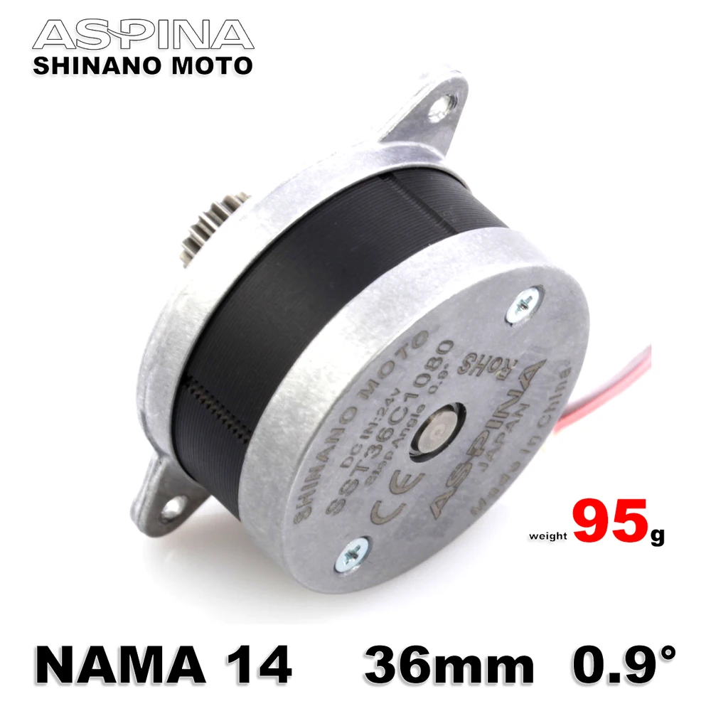 Шаговый двигатель 36 24 В Nema 14 для экструдера 3D-принтера OMG 95 г ASPINA Shinano | Компьютеры и