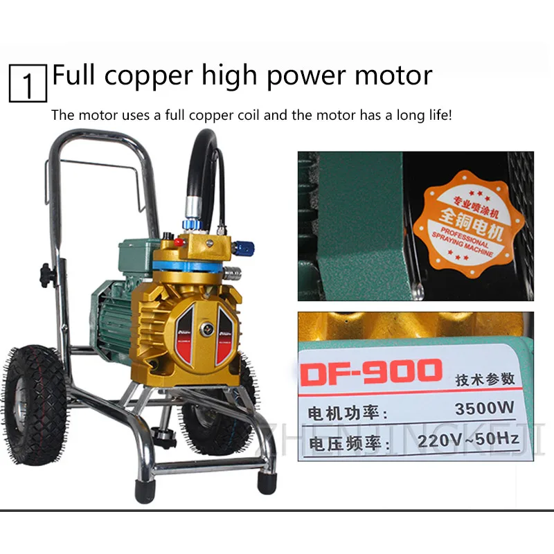 

220V High Pressure Airless Sprayer Latex Paint Sprayer coating Sprayer Paint Sprayer Efficient Decoration Tool Machining Center