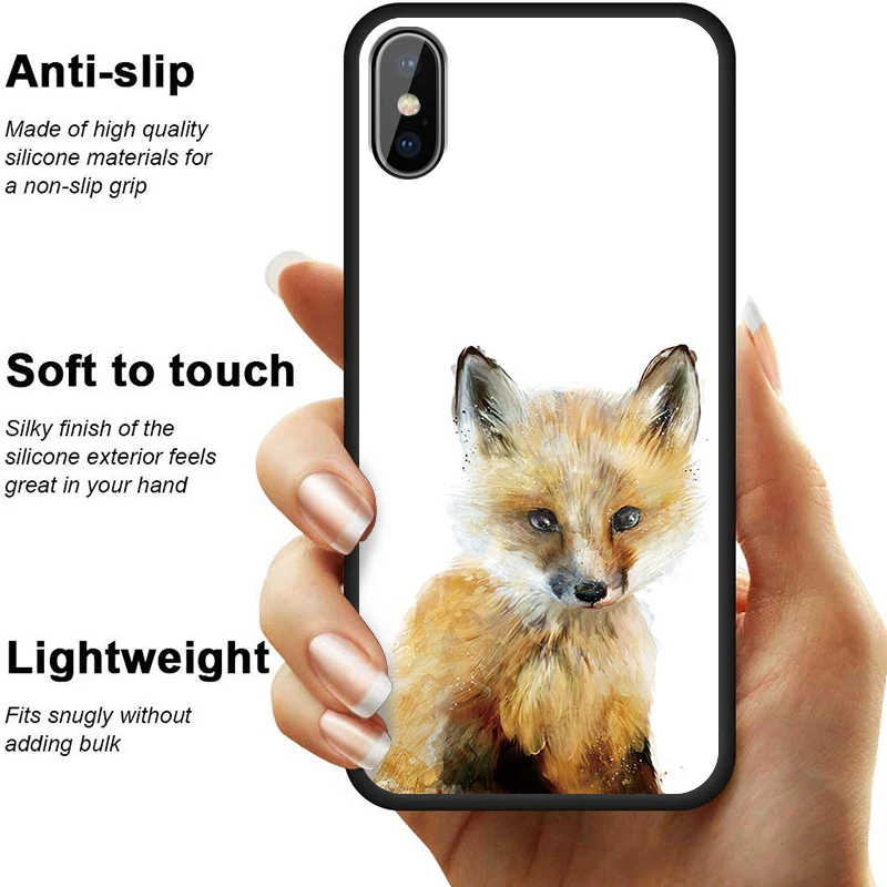 Чехол для телефона с пандой оленем совой енотом iPhone XR 11 Pro XS Max X 5 5S 7 8 6 S Plus задняя