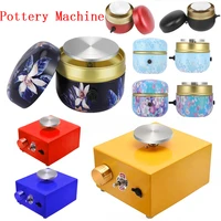 mini pottery wheel machine ceramic diy clay tools with pottery turntablesculpting kit pottery forming tools rotary plate crafts