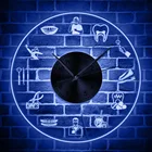 Декоративные светодиодсветодиодный настенные часы All About Teeth, профессиональные настенные часы для стоматологической клиники с носветильник щением, современный декор для стоматологов, подарки