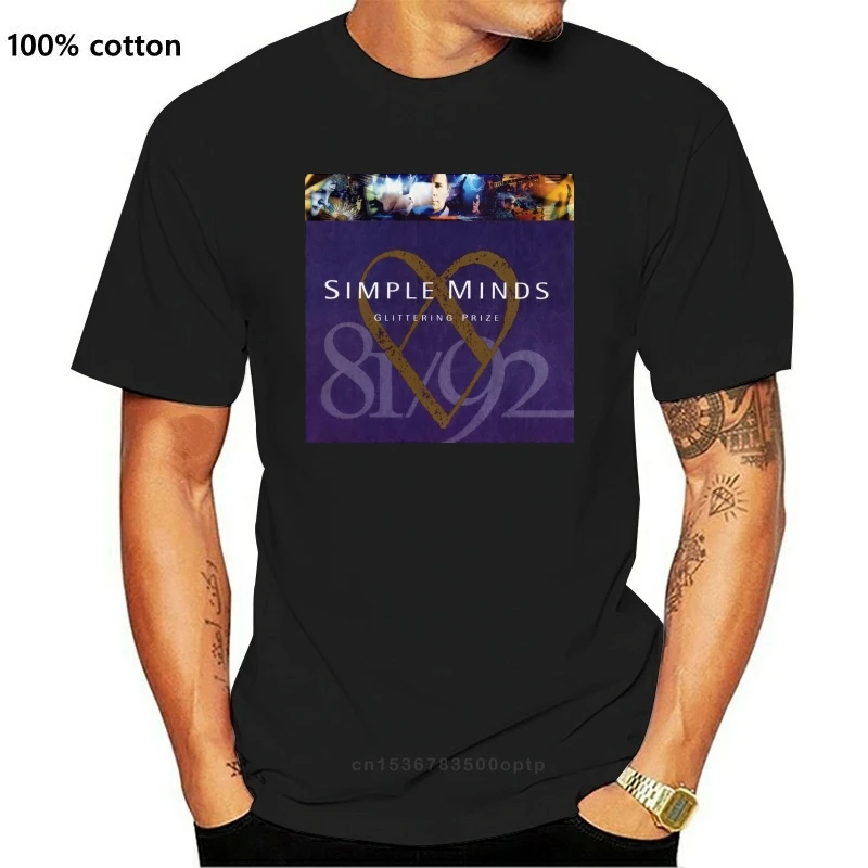 

Simple Minds Glittering Prize 8192 Black Tee Shirts For Men