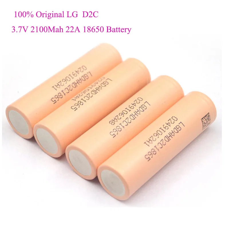 LGHD2C 2100 мАч 22A перезаряжаемая литий ионная аккумуляторная батарея 18650 для