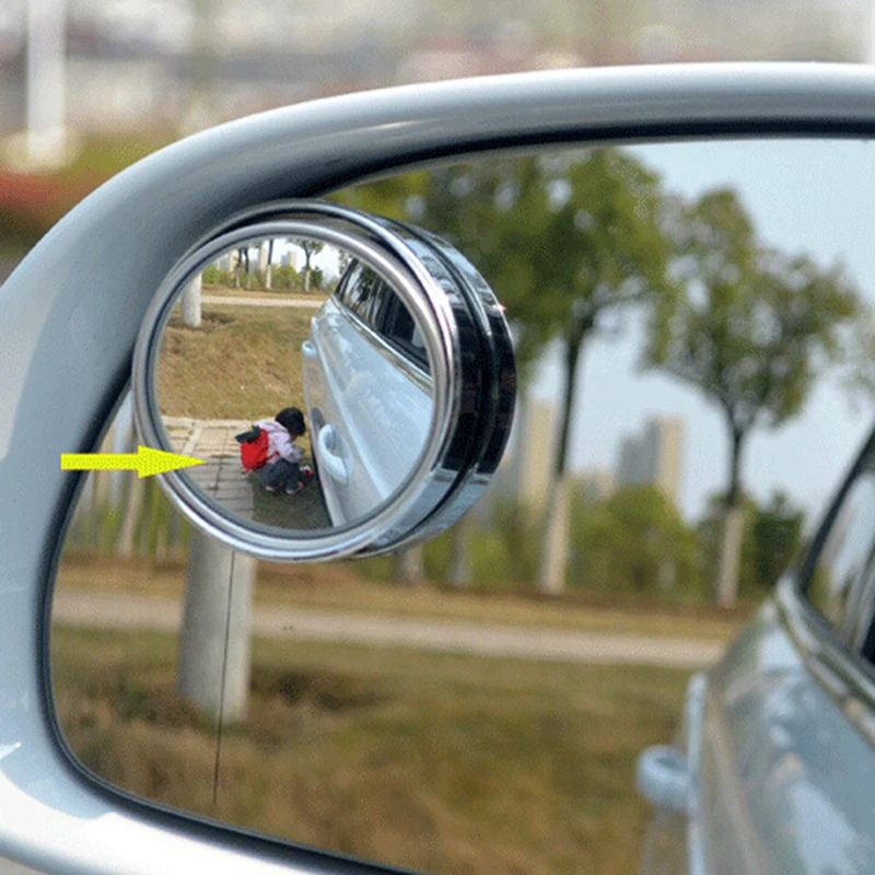 1 шт. серебряное 360 градусов широкоугольное Автомобильное зеркало заднего вида |