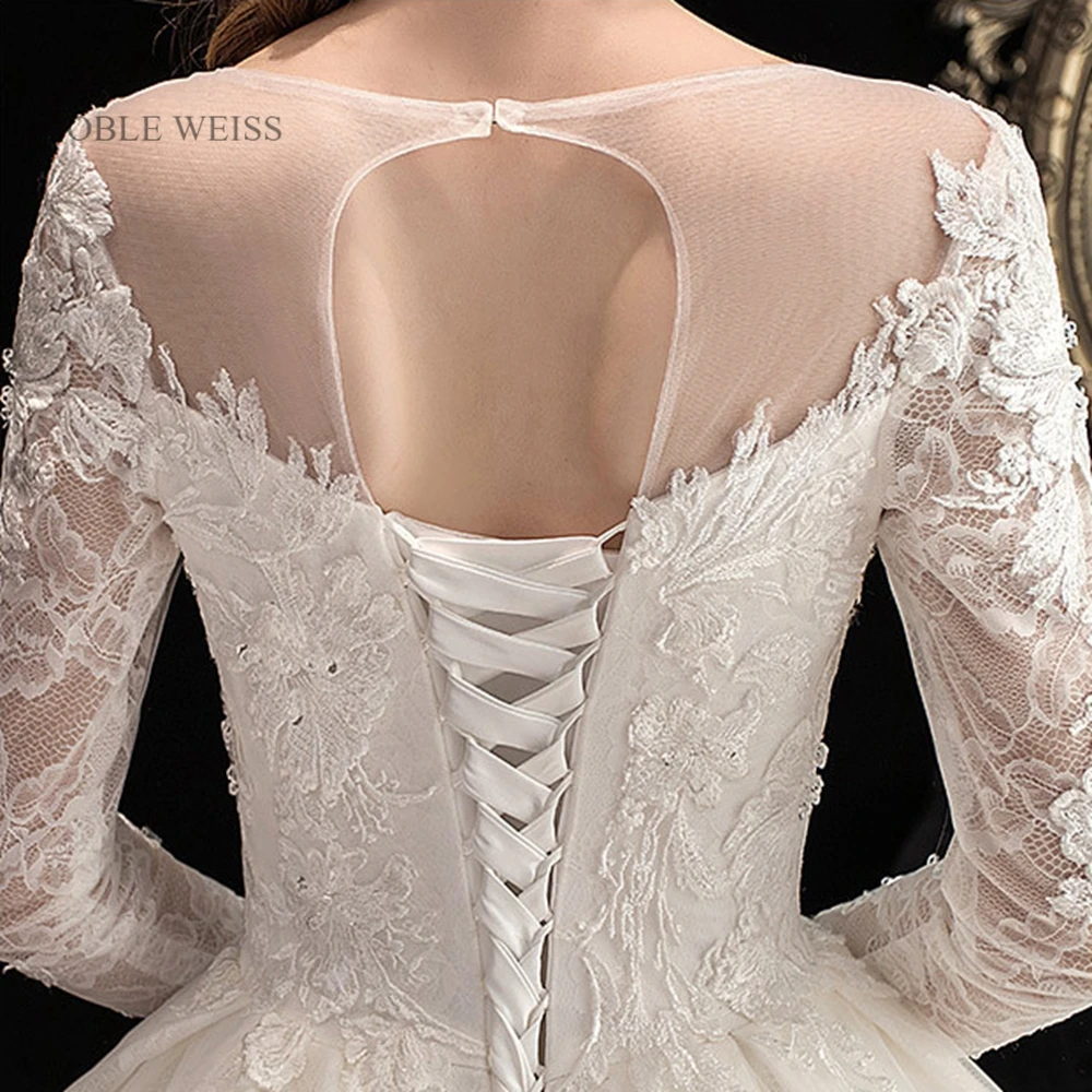 

Lace Appliques Princess Wedding Dress Beautiful Custom Women Bridal Gowns Plus Size With Train
