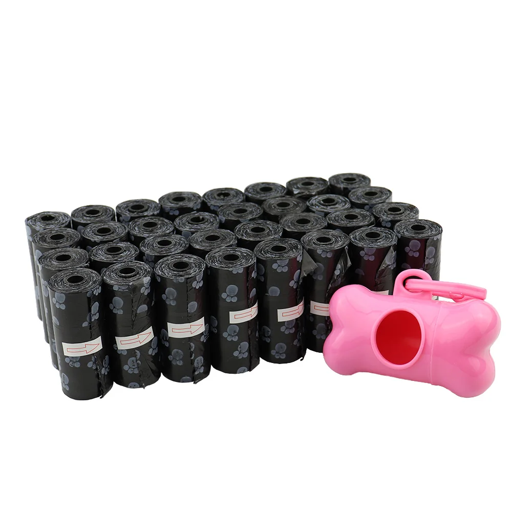 Пакеты для отходов домашних животных мешки с 1 поводком и 20 рулонами (15