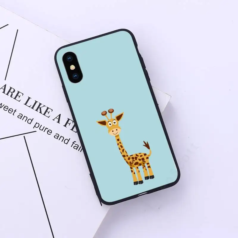 

giraffe funny cute animal Phone Case for iPhone 11 12 pro XS MAX 8 7 6 6S Plus X 5S SE 2020 XR