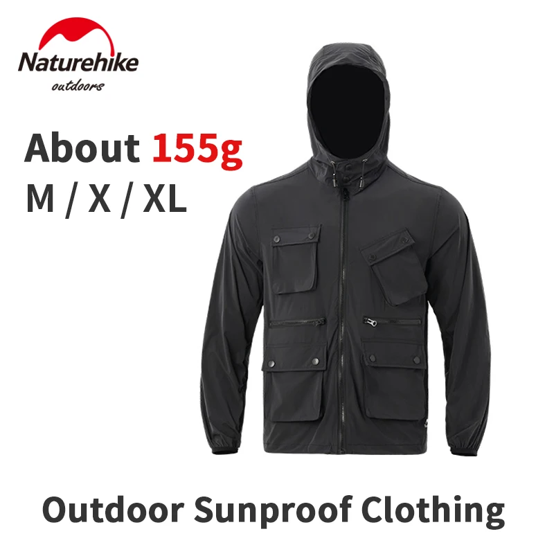 

Naturehike Outdoor Sunscreen Coat Summer UV Protection Hiking Camping Travel Multi Pocket Waterproof Breathable Sunproof Clothes