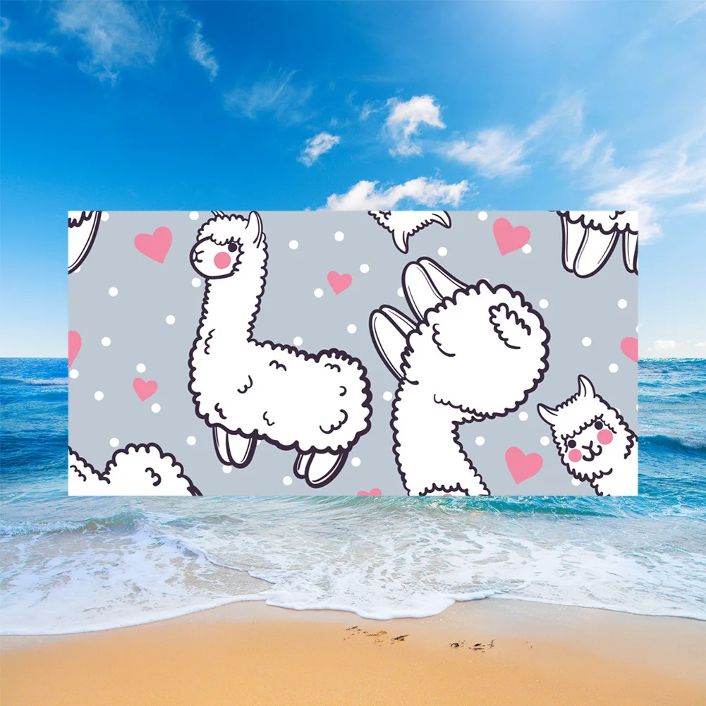 

Summer Sand Free Quick Dry Beach Towel Microfiber Cute Cartoon Swim Personalized Simple Pattern Sport Fitness Yoga Bath Towels