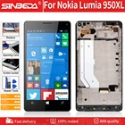 ЖК-дисплей 5,7 дюйма Super AMOLED для NOKIA Microsoft Lumia 950XL, сенсорный экран с рамкой, сенсорная панель, дигитайзер, сменный дисплей