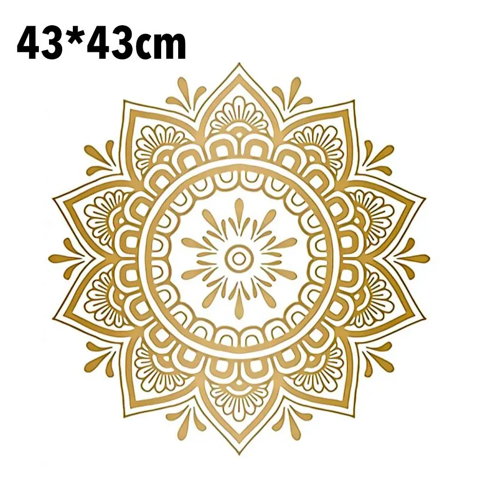 Жизни Цветок Мандала половина стены стикеры дома Съемная виниловая наклейка