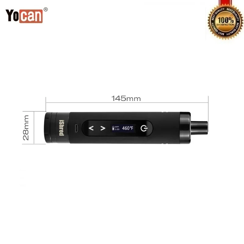 Оригинальный Yocan IShred сухой травы стартовый набор с 2600 мАч батарея керамический