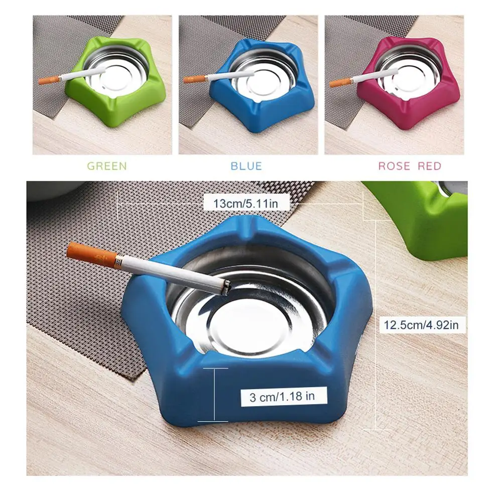 Креативная портативная пепельница в форме звезды для сигарет подставка дома