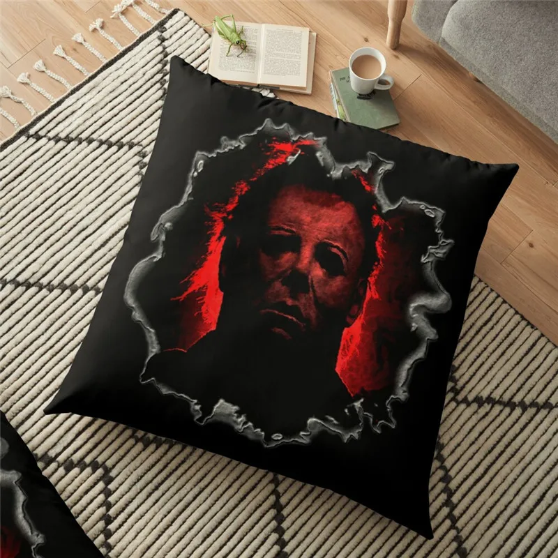 

Funny Backrest Break Through HORROR Printed Cushion Cover Halloween 45*45cm throw Pillow Case Cushion Decorative for home