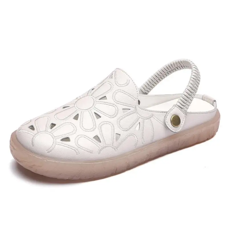 

Oxford shoes for women genuine leather loafers summer 2021 fashion hole flats female leather shoes