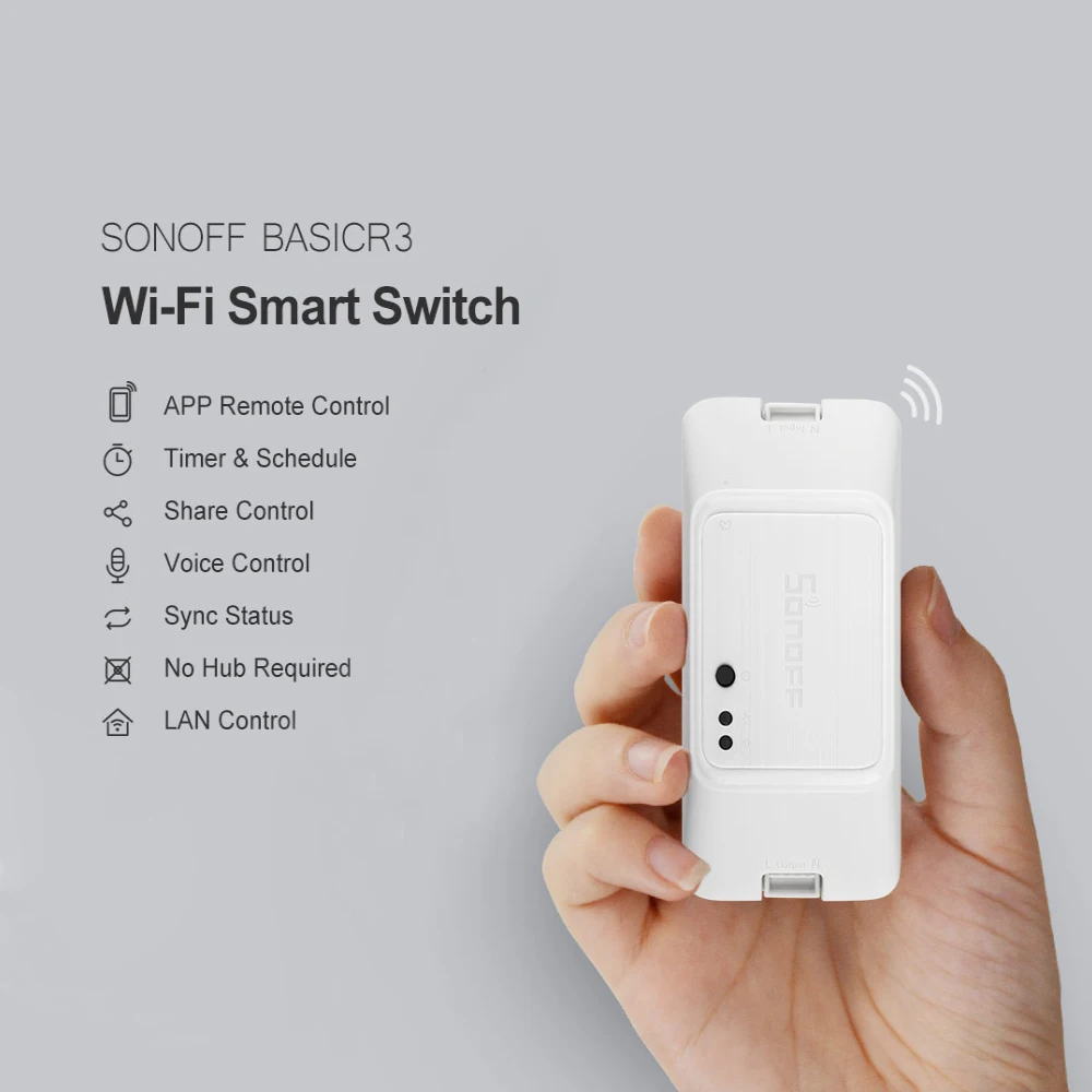Умный переключатель SONOFF BASICR3 с поддержкой Wi Fi и таймером|Выключатели| |