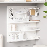 wall mounted storage board key holder make up storage rack bathroom shelves for kitchen accessories desk organizer stationery