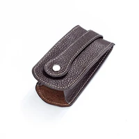 eisipuri new genuine leather key wallet men car key holder housekeeper original leather zipper key case male keychain card