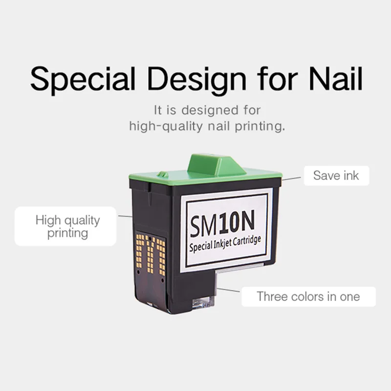 Картридж с чернилами SM10 для принтера ногтей OɲNAILS V11/X11/X11P/V12/X12/X12.5