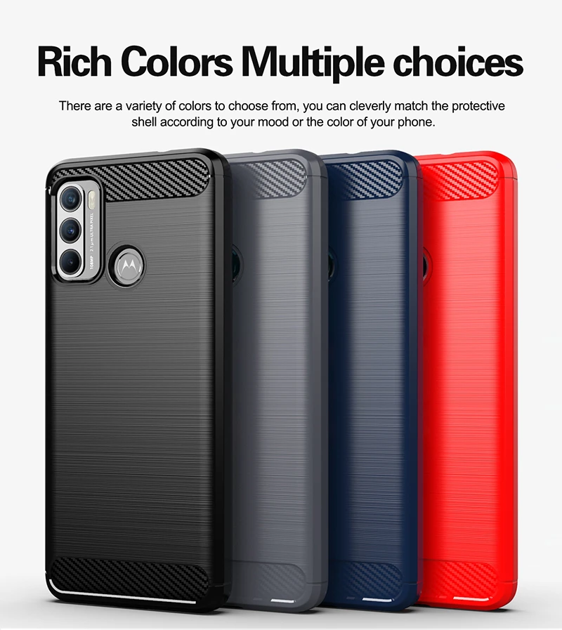 for motorola moto g60 case shockproof bumper carbon fiber soft silicone tpu slim phone back cover for motorola moto g50 g60 case free global shipping
