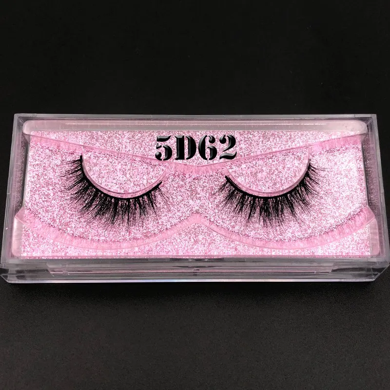 5D62 Mikiwi 5d lashes 3D норковые ресницы розовое золото блестящий чехол коробка с собственным логотипом для оптового заказа whalesale - Цвет: 5D62