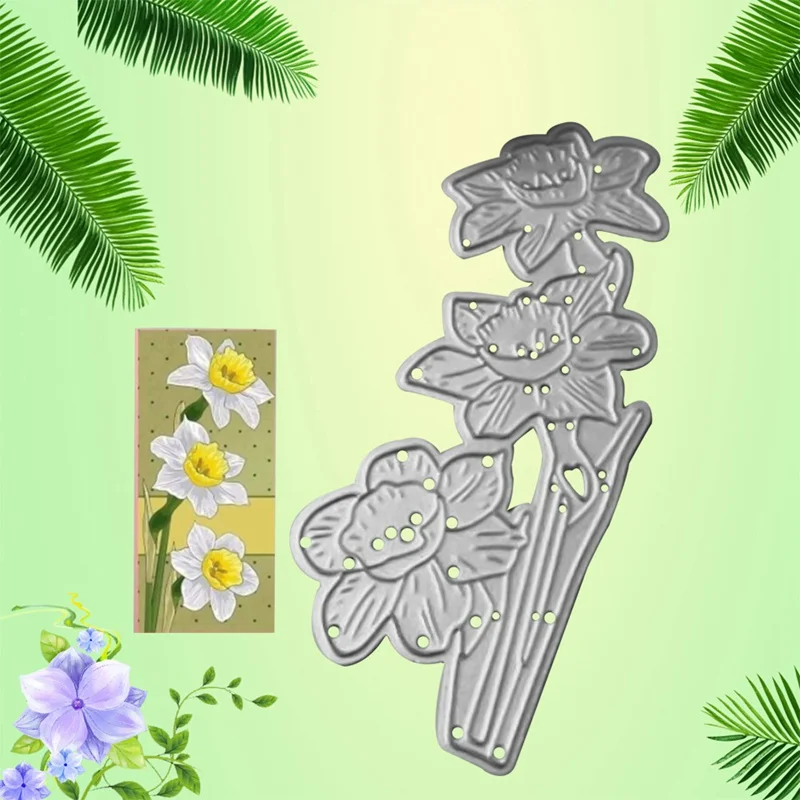 Высокое качество 3 шт. цветок украшения металлические режущие штампы Трафаретный
