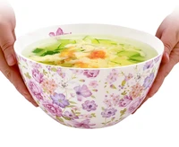 8 inch bone china big serving bowl for dinner porcelain soup bowl ceramic popcorn salad bowl mixing bowl service