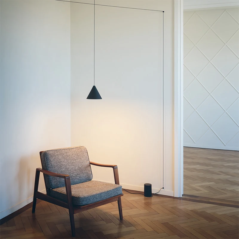 

Modern LED Pendant Lights Black Line Pendant Lamp DIY Geometric Light Fixtures For Living Room Dining Room luminaire Hanglamp
