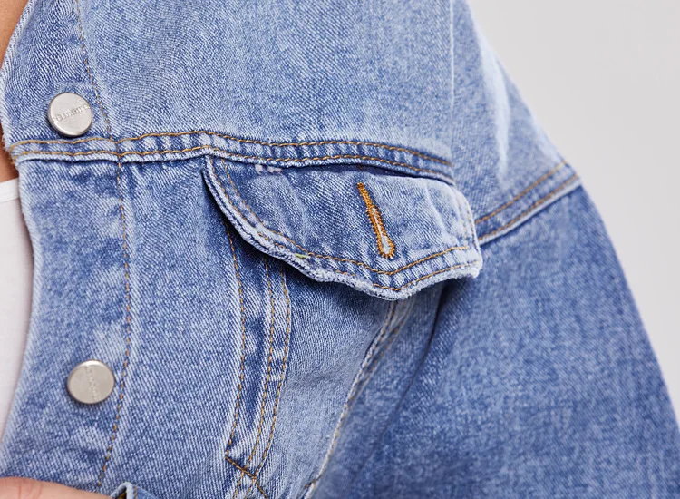 

ZQLZ Spring Denim Jacket Woemn Single Breasted Solid Streetwear Casual Oversize Jean Outerwear Loose Vintage Autumn Coat Female