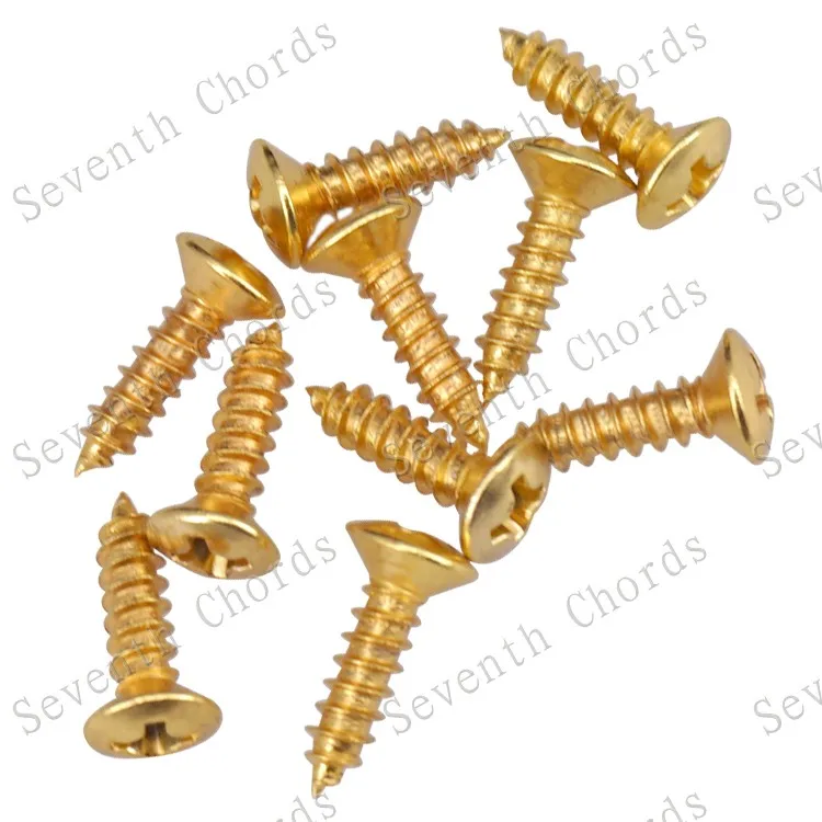 60 pcs elektrische bass gitarre schlagbrett schrauben hohlraum abdeckung jack abdeckung platte schraube m3 12mm chrom schwarz gold gun farbe w