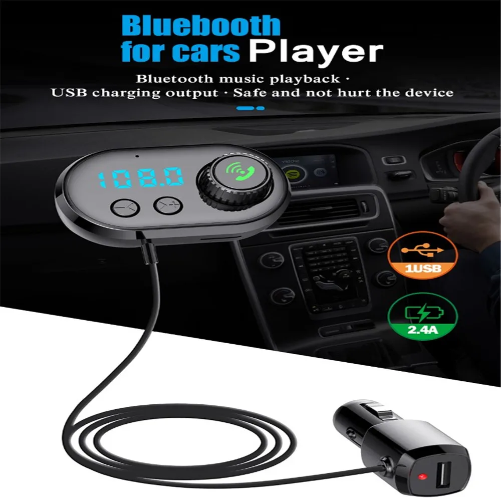 Q16 Bluetooth FM передатчик адаптер авто радио 2-Порты и разъёмы USB Ladeger? t mit QC3.0 |