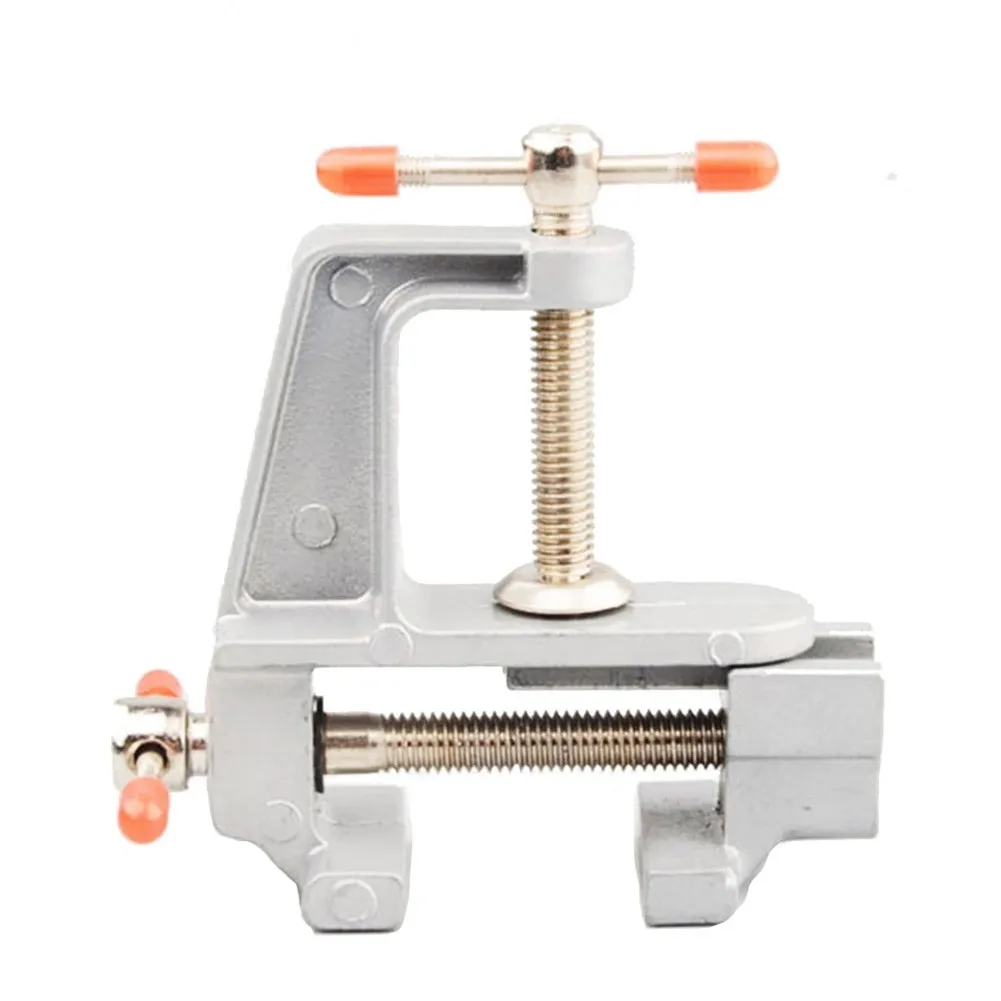 

1pc Vice Clamp Aluminum 3.5" Mini Bench Vise Jewelry Hobby Clamps Drill Press Table Vice Hand Fixed Repair Tools