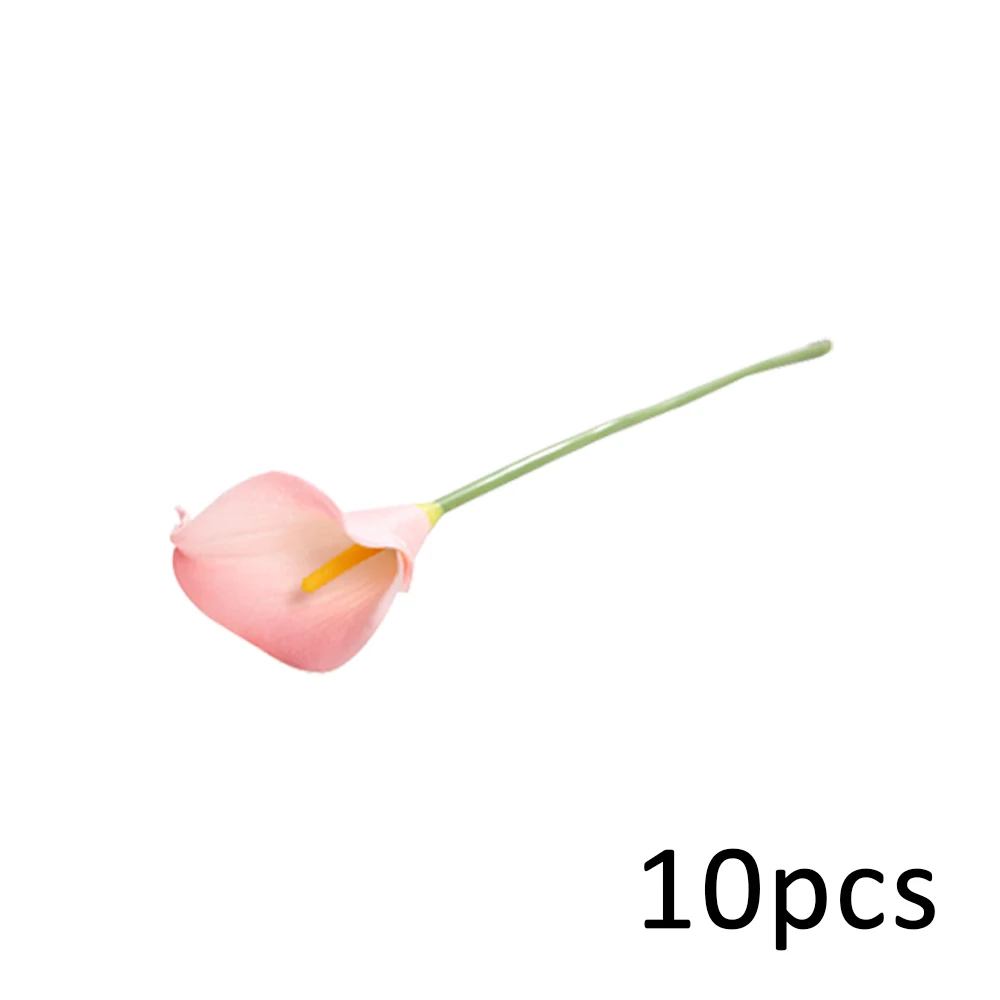 10×настоящие Калла лилии Cala Lilly Искусственные цветы искусственный цветок из шелка - Цвет: XQ2803