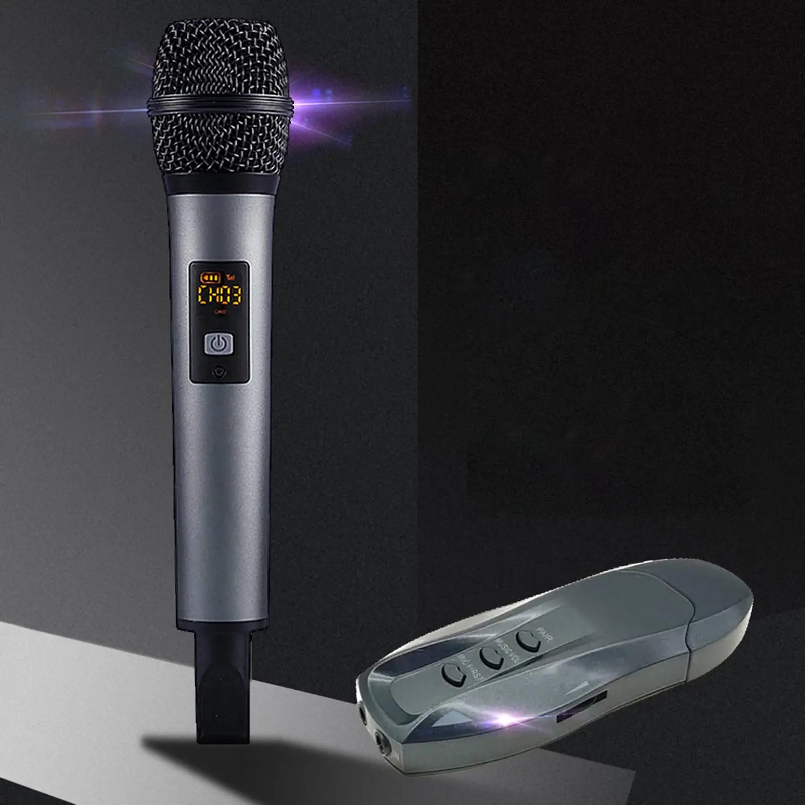 

K18V Professional Portable USB Wireless Karaoke Microphone Speaker Home KTV for Music Playing and Singing Speaker