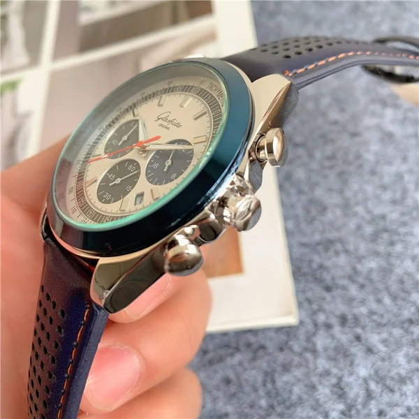 

Senator Men's Personality Automatic Calendar Quartz Leather Strap Chronograph Strap Gift