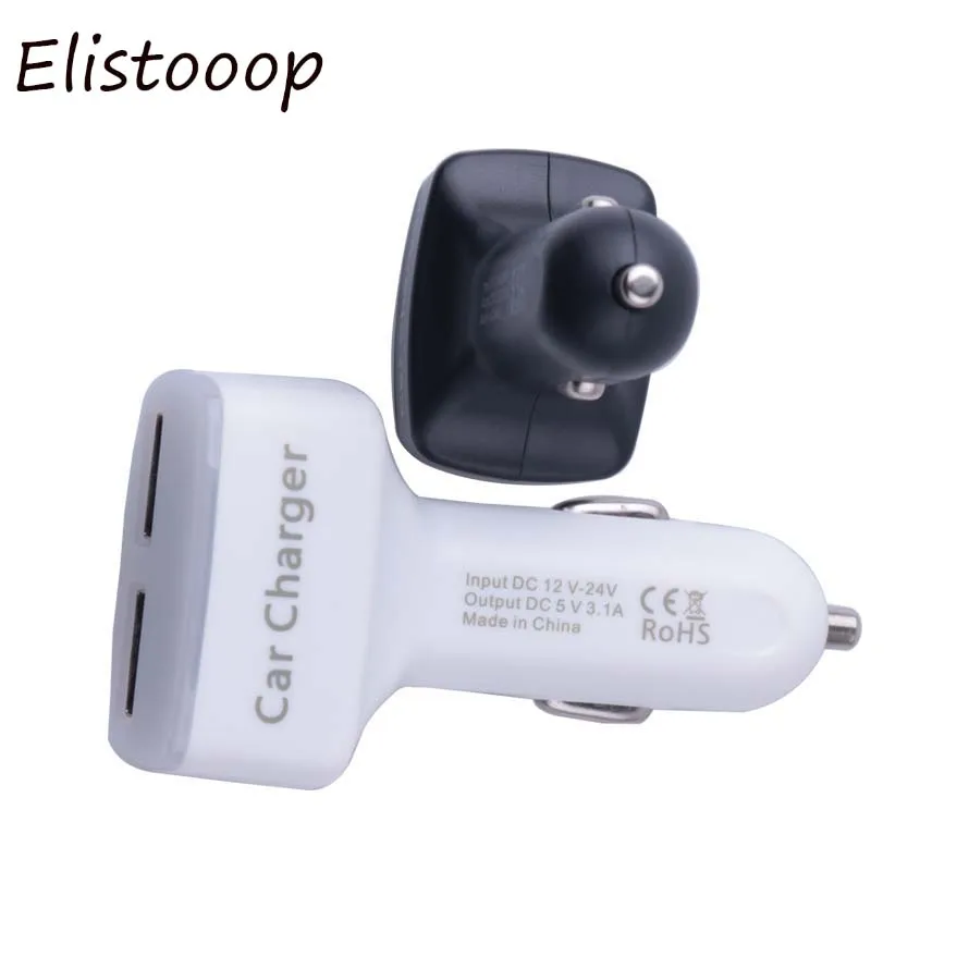 4 в 1 двойное автомобильное зарядное устройство USB цифровой светодиодный дисплей