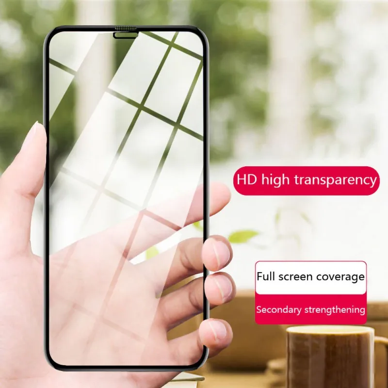 Полное покрытие закаленное стекло против отпечатков пальцев HD Высокое качество