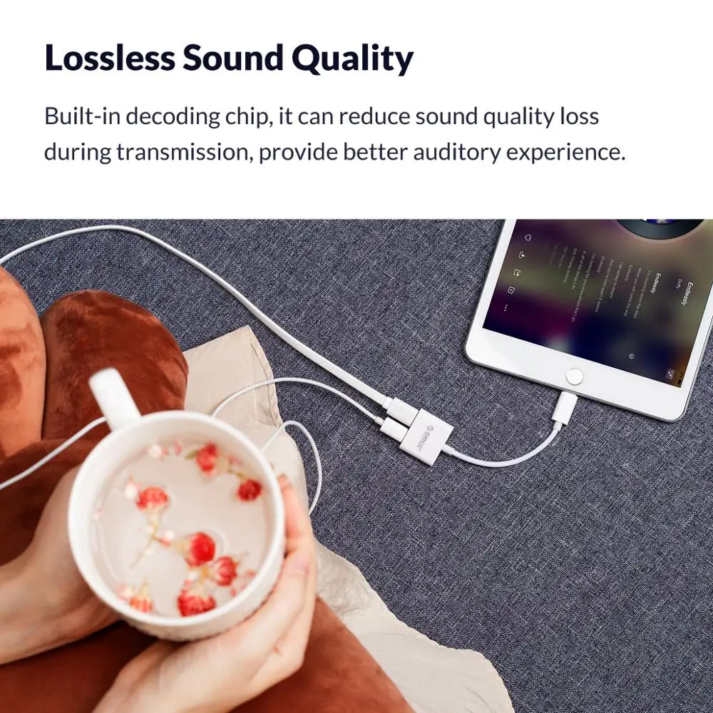 Адаптер для наушников ORICO разветвитель зарядки звонков переходник с разъемом 3 5