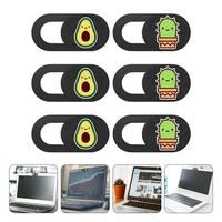 6pcs phone privacy sticker webcam cover shutter magnet slider plastic for iphone 12 web laptop pc ipad tablet camera cover