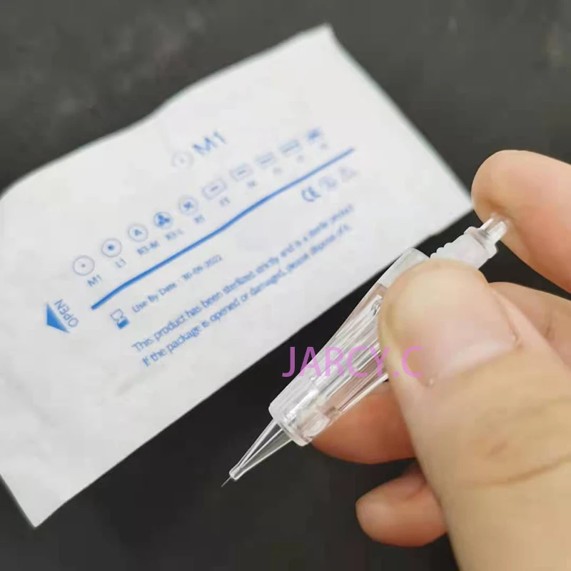 

50/100pcs Membrane Permanent Makeup Cartridge Needles Disposable Sterilized Tattoo Needle Prevent Backflow Tattoo Eyebrow Needle