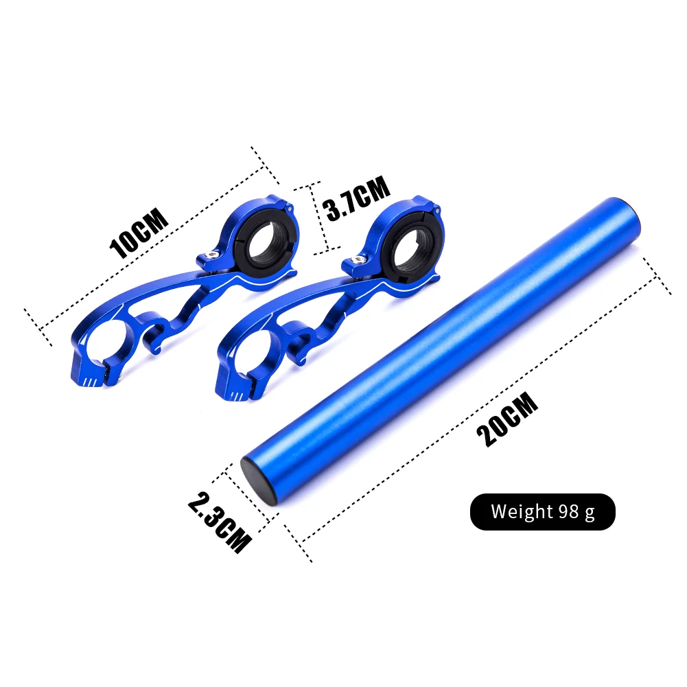 Двойной удлинитель для велосипеда держатель фонарика Bycicle поддержка руля