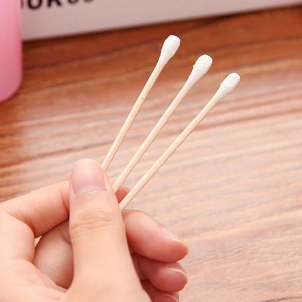 

800Pcs/Pack Disposable Cotton Swabs Bamboo Cotton Buds Cotton Swabs Ear Cleaning Wood Sticks Makeup Health Tools Tampons