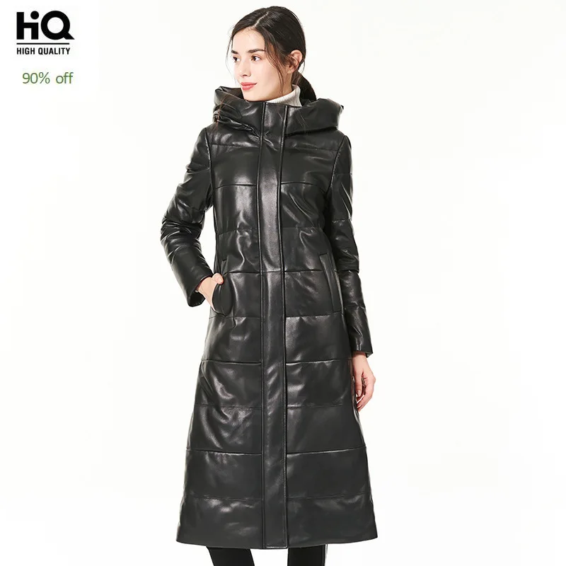 Дизайнерская брендовая роскошная женская куртка из натуральной кожи Женская