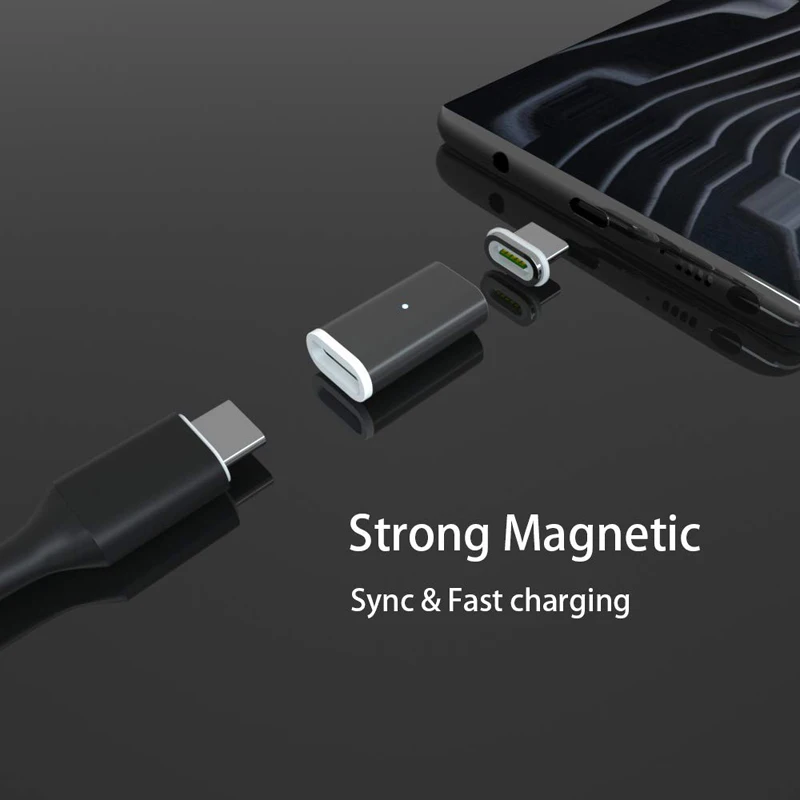 CANDYEIC usb type-C Магнитный адаптер для huawei Nova/2 Plus P10 Plus Mate10/9 Pro P9/Plus MLA-AL10 G9plus Honor 9 V9 8 V8 Note8
