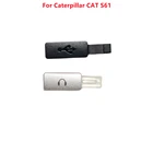 Оригинальный пыленепроницаемый USB-порт + наушники для смартфона Caterpillar CAT S61