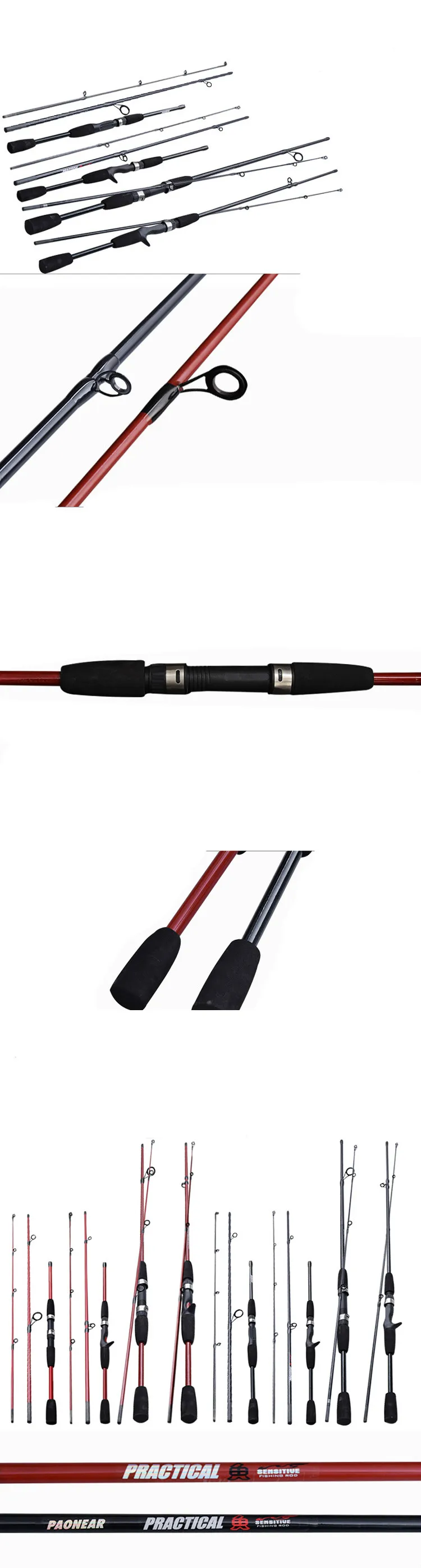 Спиннинг 1 8 м 2 портативная удочка для забрасывания Ультралегкая розовая