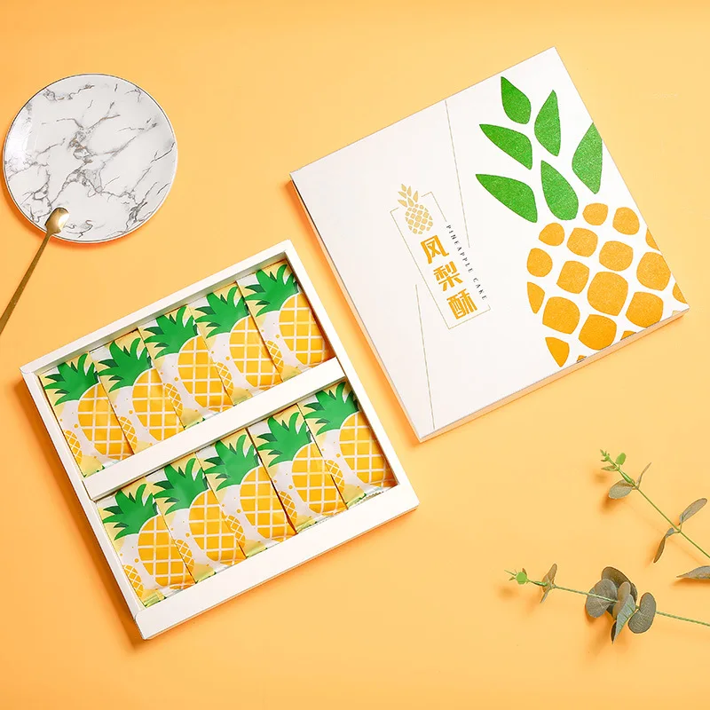 

Delidge 50pcs Pineapple Crispy Bags Kitchen Cookies Candy Wrapping Pouches Machine Sealed Bags Gifts Bags Food Packaging Bags